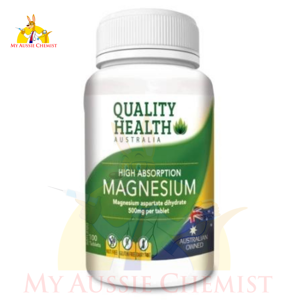 Quality Health Magnesium 500mg 100 Tablets