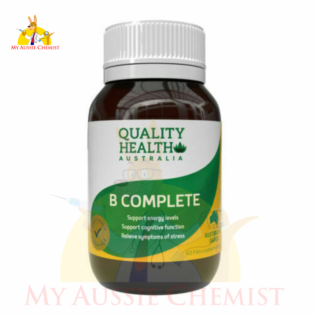 Quality Health - B Complete 60 Tablets Vitamin Supports Energy Levels