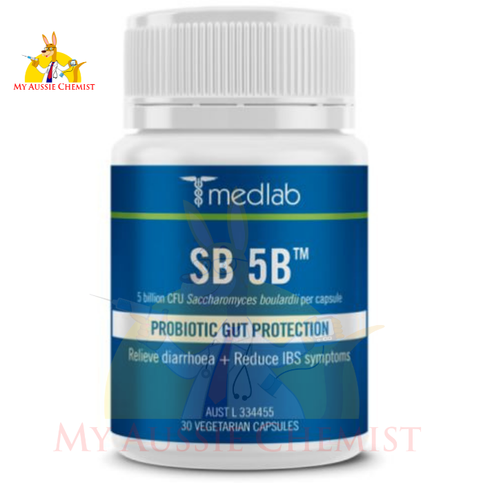 Medlab SB 5B 30 Capsules Supports Healthy Gut Microbial, Reduce Inflammation