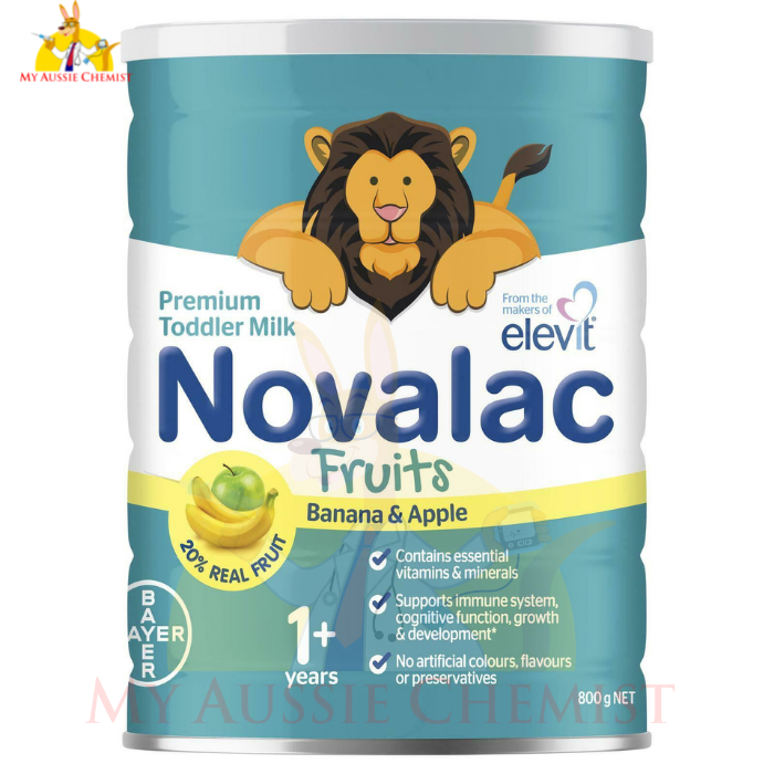 Novalac Fruits Premium Toddler Milk With Banana and Apple - 800g