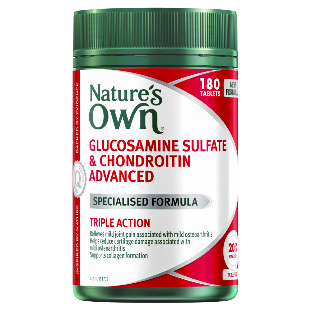 Nature's Own Glucosamine Sulfate & Chondroitin Advanced 180 Tablets