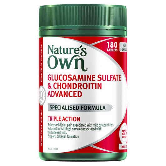 Nature's Own Glucosamine Sulfate & Chondroitin Advanced 180 Tablets