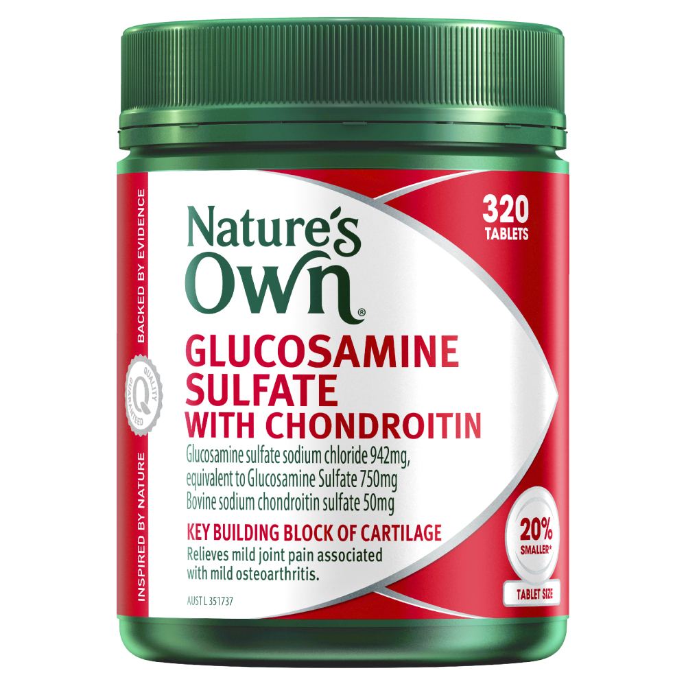 Nature's Own Glucosamine Sulfate with Chondroitin 320 Tablets Natures Own