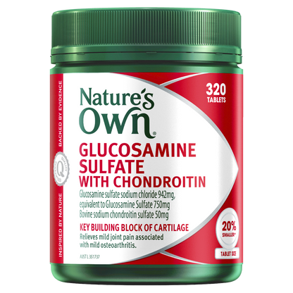 Nature's Own Glucosamine Sulfate with Chondroitin 320 Tablets Natures Own