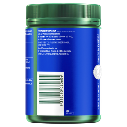 Nature's Own Odourless Fish Oil 1000mg 200 Capsules Omega-3 1g Natures Own