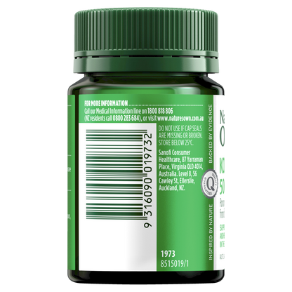 Nature's Own Korean Ginseng 500mg 60 Tablets Healthy Stress Response Natures