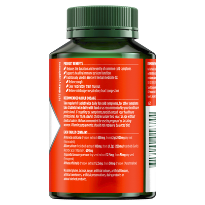 Nature's Own Triple Strength Garlic + C, Horseradish 100 Tablets Vitamin Natures