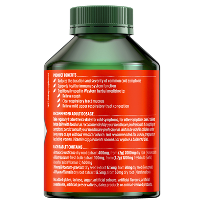 Nature's Own Triple Strength Garlic + C, Horseradish 150 Tablets Vitamin Natures