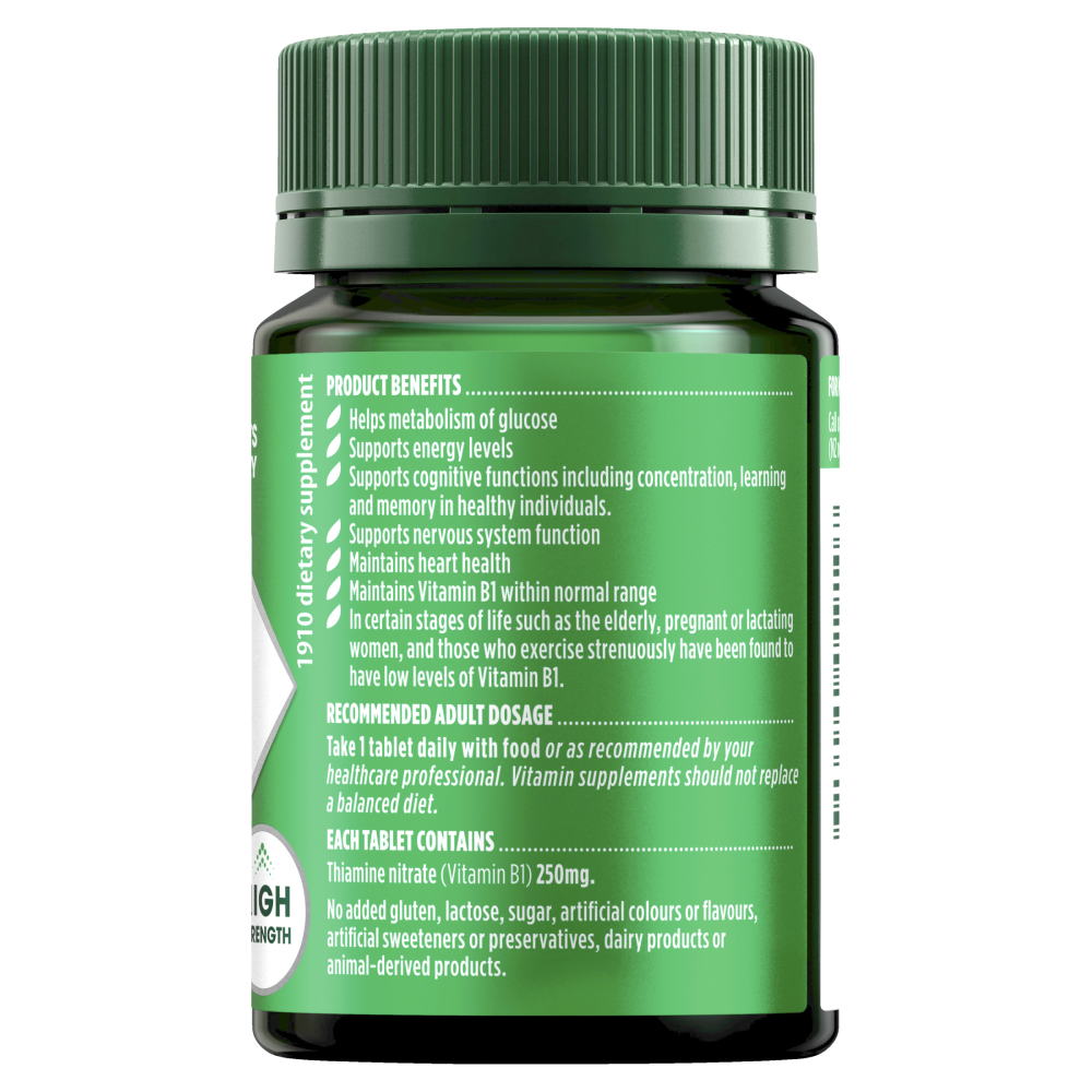 Nature's Own Vitamin B1 250mg 75 Tablets Energy Support High Strength Natures