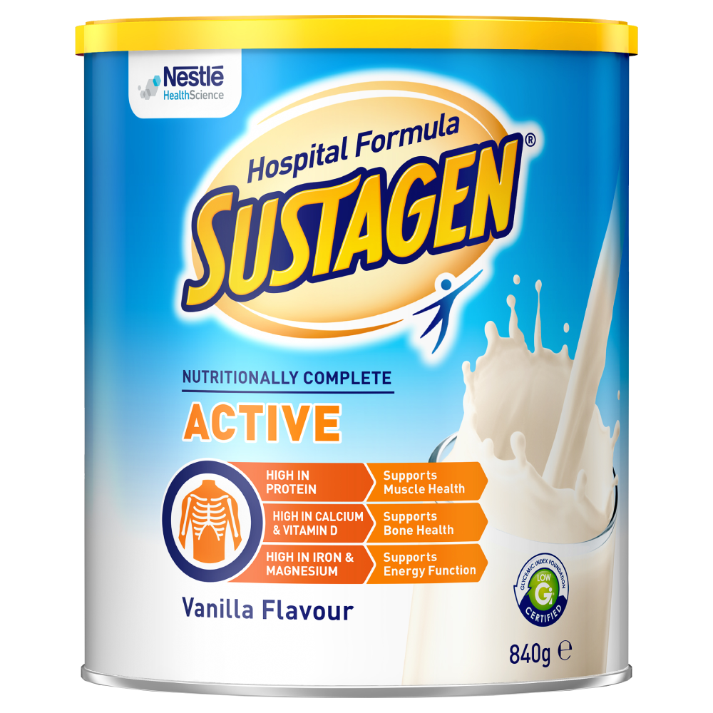 Sustagen Hospital Active 840g  Nutritionally Complete - Vanilla
