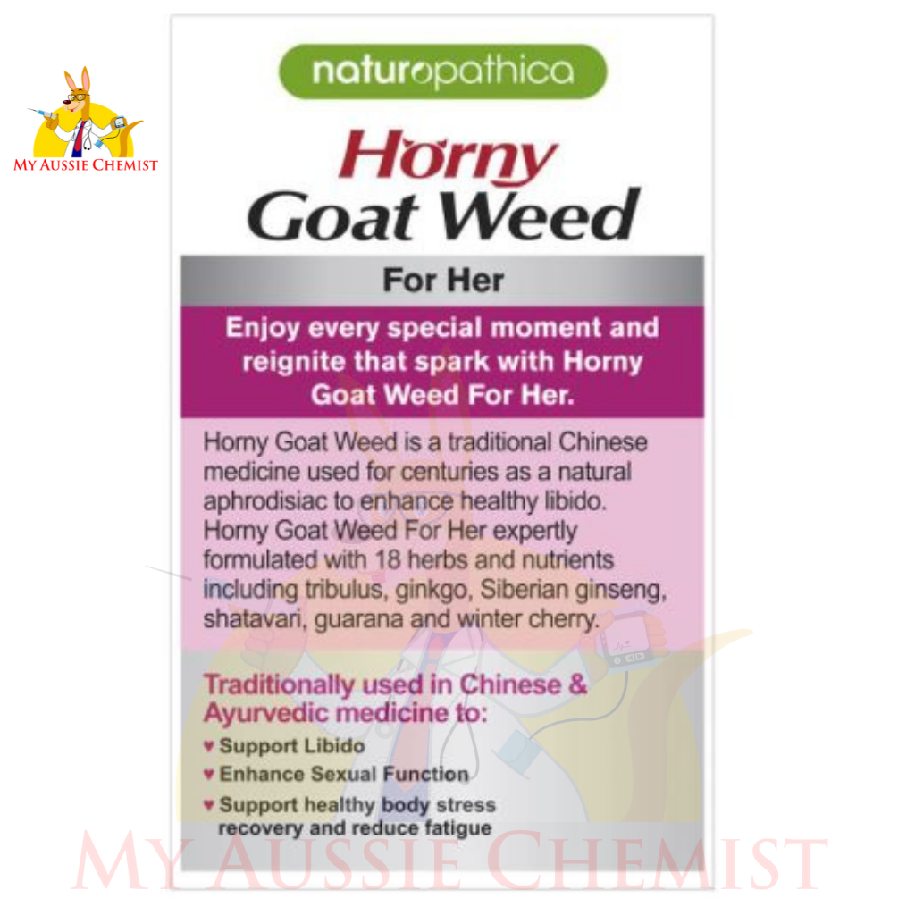 Naturopathica Horny Goat Weed for Women for Her 50 tablets