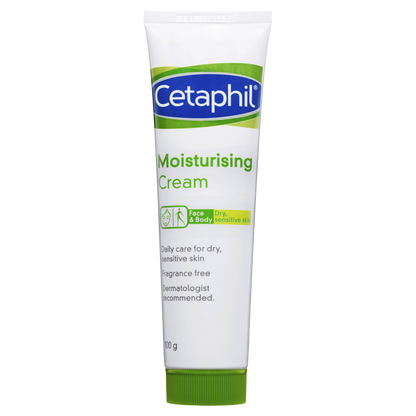 Cetaphil Moisturising Cream 100g Sensitive Skin Lanolin Paraben Fragrance Free