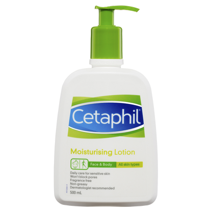 Cetaphil Moisturising Lotion 500mL Pump Sensitive Skin Fragrance Free