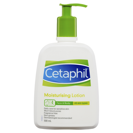 Cetaphil Moisturising Lotion 500mL Pump Sensitive Skin Fragrance Free