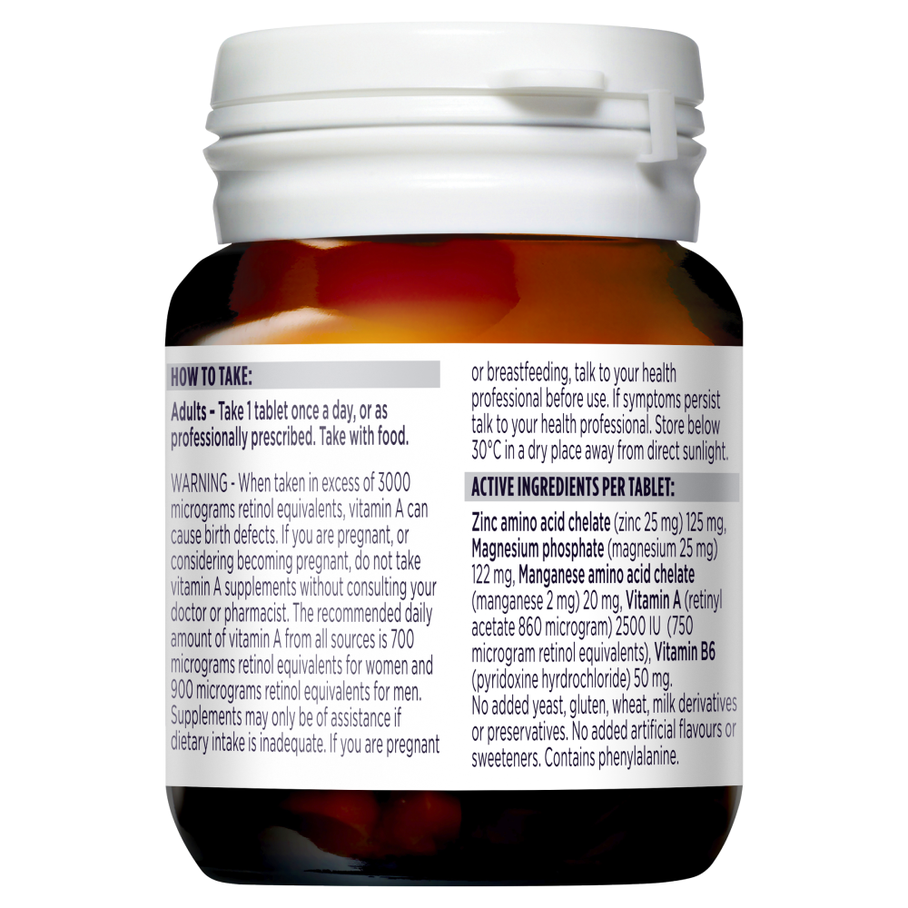 Blackmores Bio Zinc 84 Tablets Supports Healthy Skin Integrity Immune Function