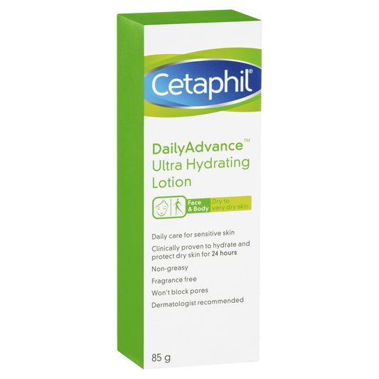 Cetaphil Daily Advance Ultra Hydrating Lotion 85g Very Dry Skin Fragrance Free