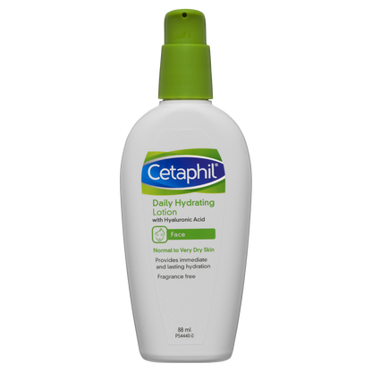 Cetaphil Daily Hydrating Lotion with Hyaluronic Acid 88mL Face Very Dry Skin