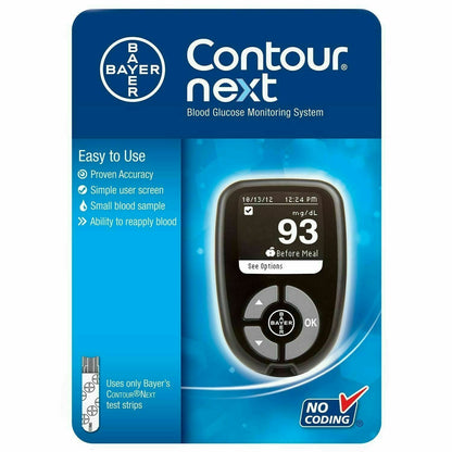 Contour Next Blood Glucose Meter Bayer Monitoring System Bayer NEW