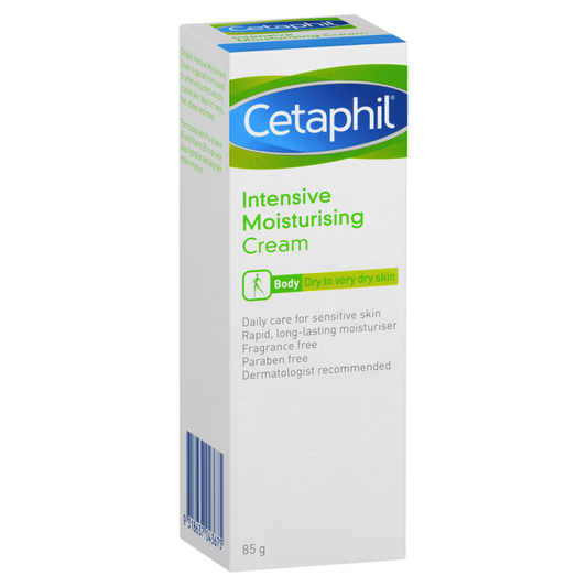 Cetaphil Intensive Moisturising Cream 85g Very Dry Skin Fragrance Paraben Free