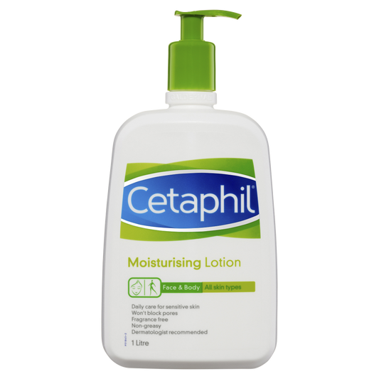 Cetaphil Moisturising Lotion 1 Litre Pump Sensitive Skin Fragrance Free