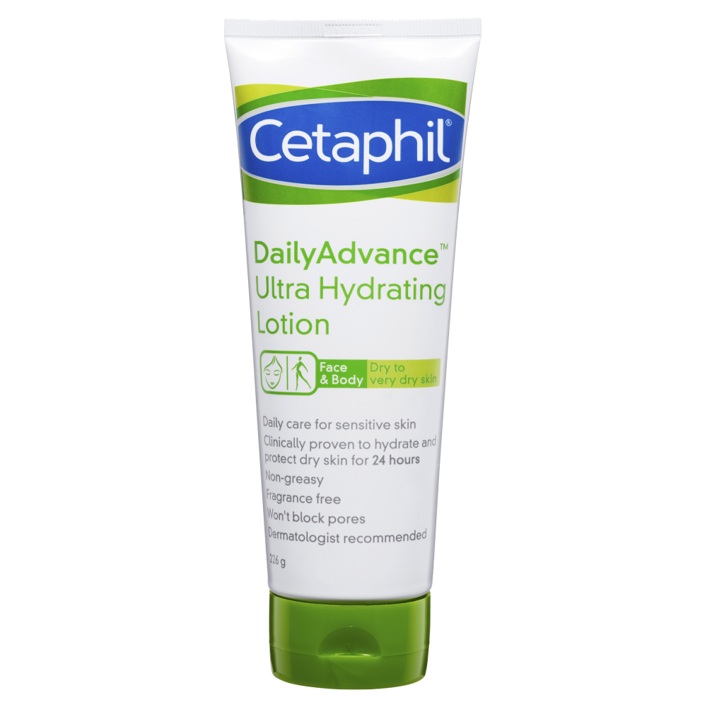 Cetaphil Daily Advance Ultra Hydrating Lotion 226g Very Dry Skin Fragrance Free