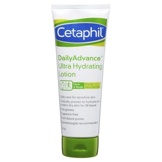 Cetaphil Daily Advance Ultra Hydrating Lotion 226g Very Dry Skin Fragrance Free