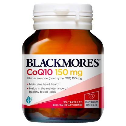 Blackmores CoQ10 150mg 30 Capsules Heart Health Coenzyme Q10 Antioxidant