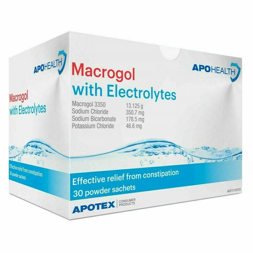 APOHEALTH Macrogol with Electrolytes 30 Sachets