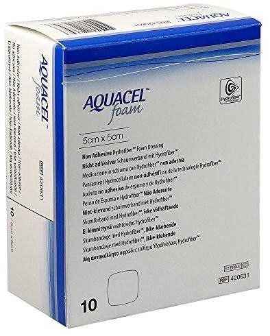 Aquacel Foam Non-Adhesive 5Cmx5Cm Box 10