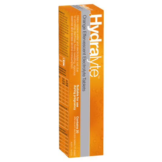 Hydralyte Effervescent Electrolyte 20 Tablets