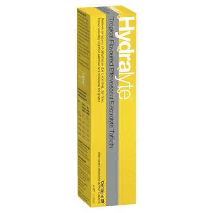 Hydralyte Effervescent Electrolyte 20 Tablets