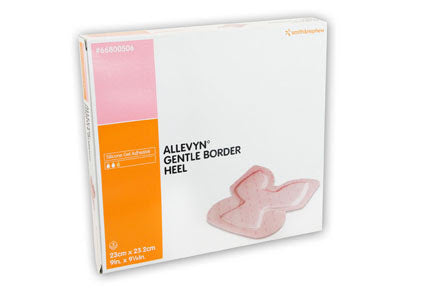 Allevyn Gentle Border Heel dressing 23x23.2cm , 5 pack