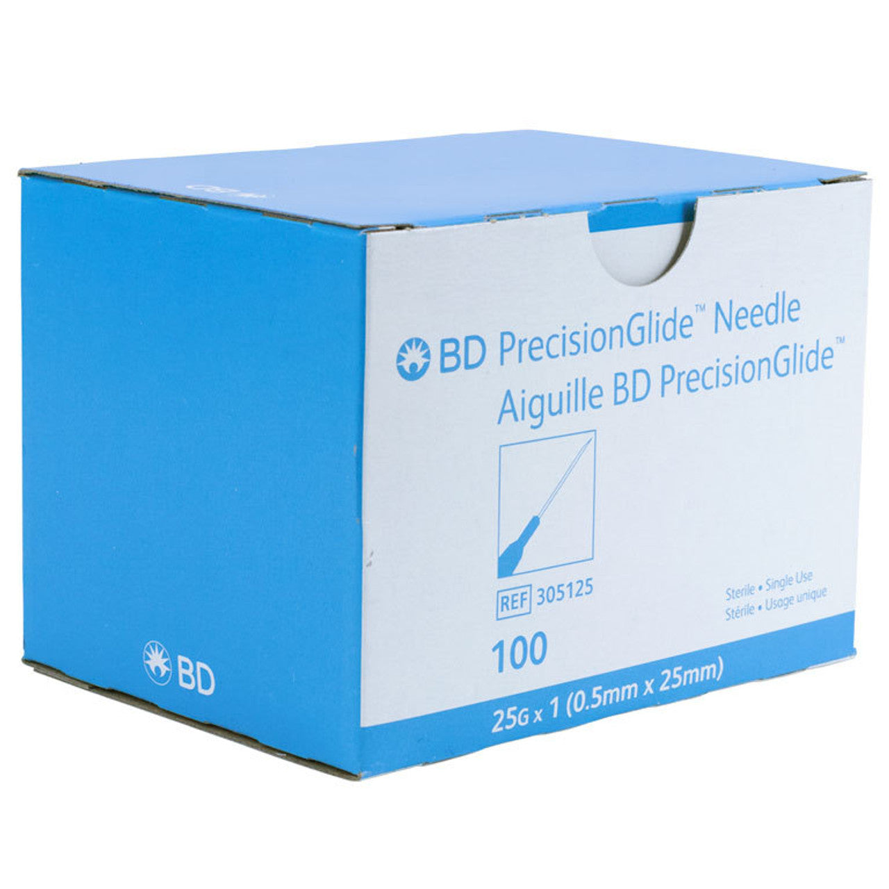 Bd Precision Glide Needle 25Gx25Mm, Box 100