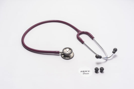 Abn Classic Stethoscope Dual Head Burgundy