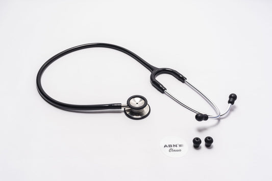 Abn Classic Stethoscope Dual Head Black