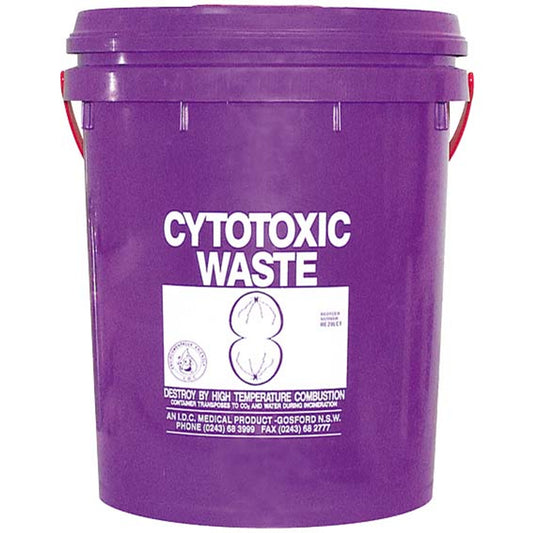Disposable Bucket 23L With Lid Purple