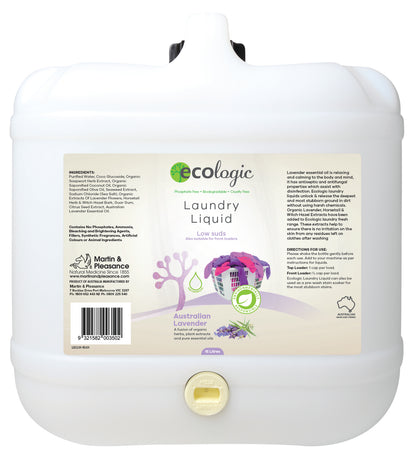 ECOLogic Australian Lavender Laundry Liquid BULK 15L