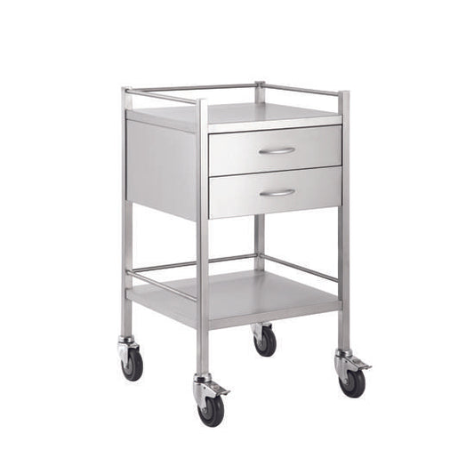 Dressing Trolley Stainless Steel 2 Draw