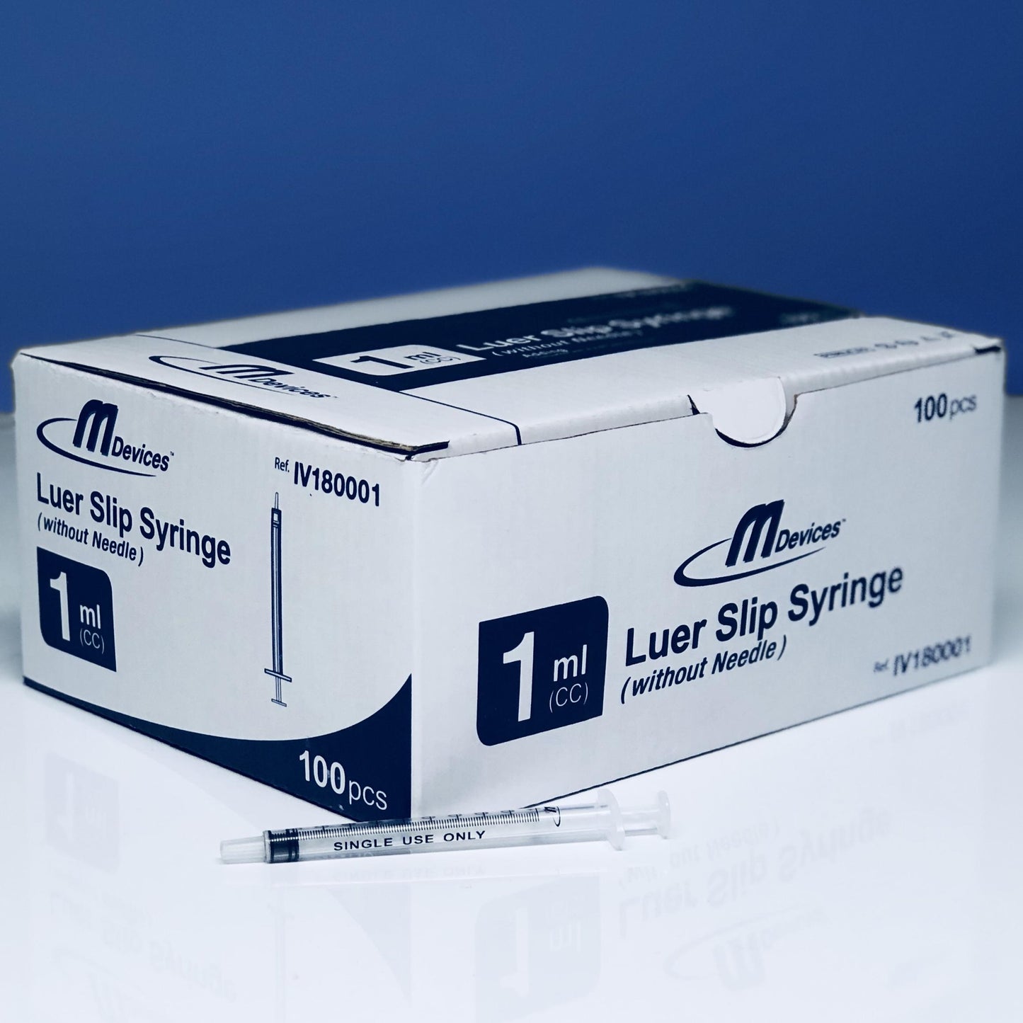M Devices Syringe 1Ml L-Slip Box 100