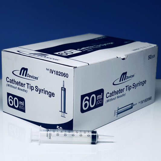 M Devices Syringe 60Ml Catheter Tip Box 50