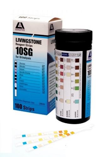 Urine Reagent Multi Test Srips For Urinalysis 10Sg Pkt 100