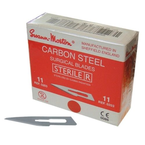 Swann Morton Scalpel Blades Size 11 Fits Handle Size 3 3L 7 9 And B3 Box 100