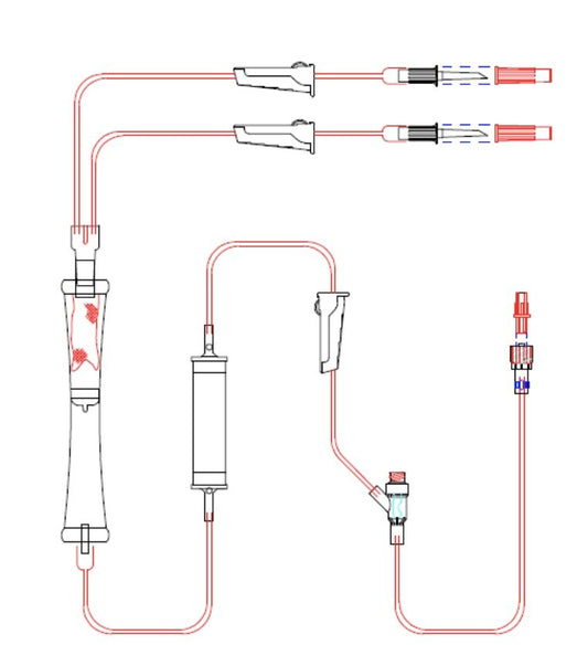 Tuta Blood Administration Set 1-Port 190Cm