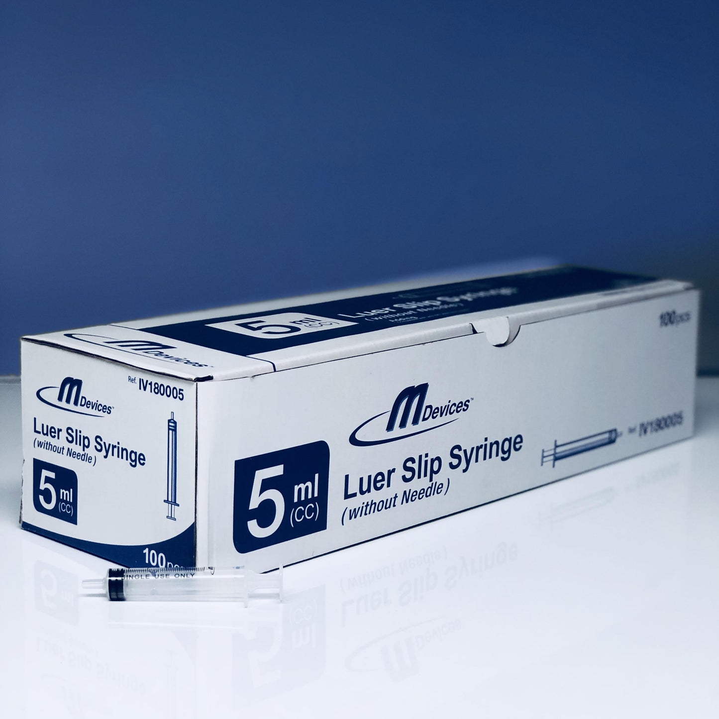 M Devices Syringe 5Ml L-Slip Box 100