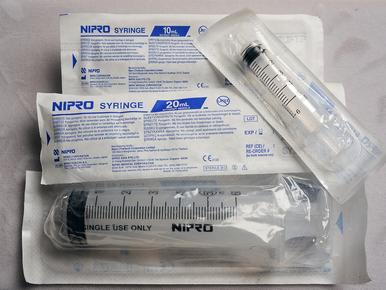 Nipro Syringe 20Ml L-Slip Without Needle Box 50