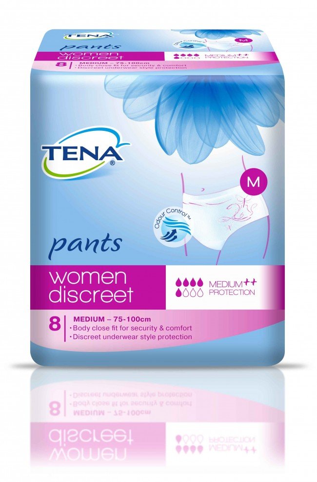 Tena Pants Women Discreet Medium Pkt 8