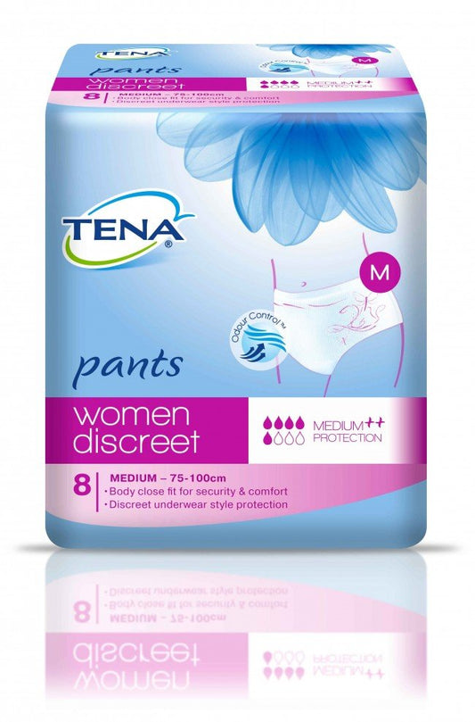 Tena Pants Women Discreet Medium Pkt 8