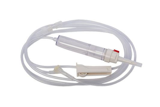 Transfusion Set With Filter Vented Chamber & Injection Site 245Cm Each