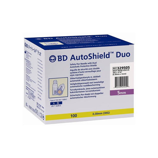 Needle Safety Pen Bd Autoshield Duo 30Gx5Mm Box 100