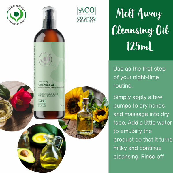 Organic Formulations Melt Away Cleansing Oil 125ml - MyAussieChemist